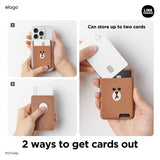 LINE FRIENDS | elago MagSafe Wallet Card Holder [BROWN]