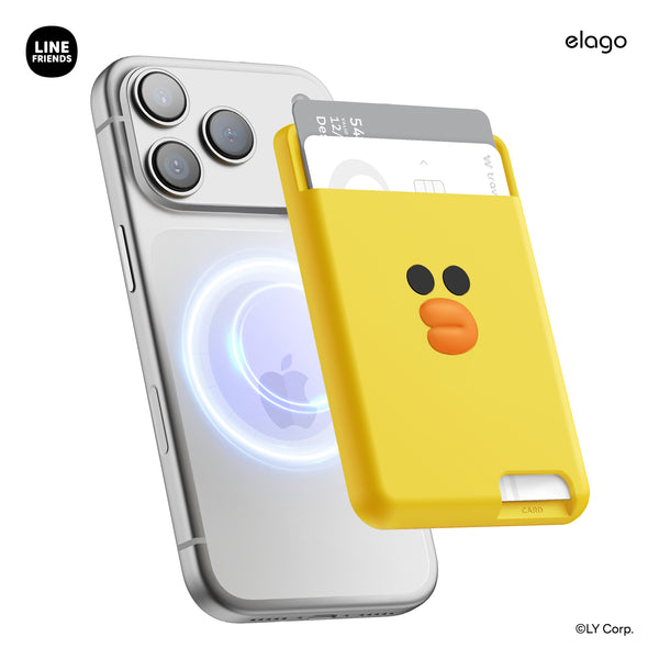 LINE FRIENDS | elago SALLY MagSafe Silicone Card Pocket - elago