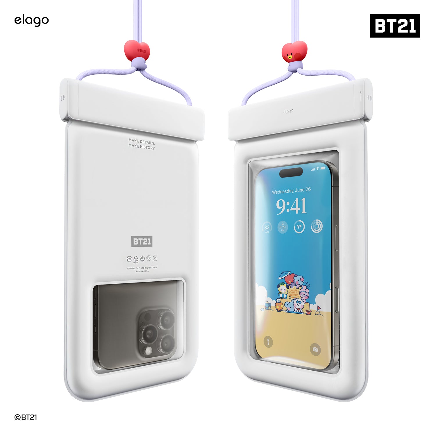 BT21 | elago Waterproof Pouch [7 Styles]