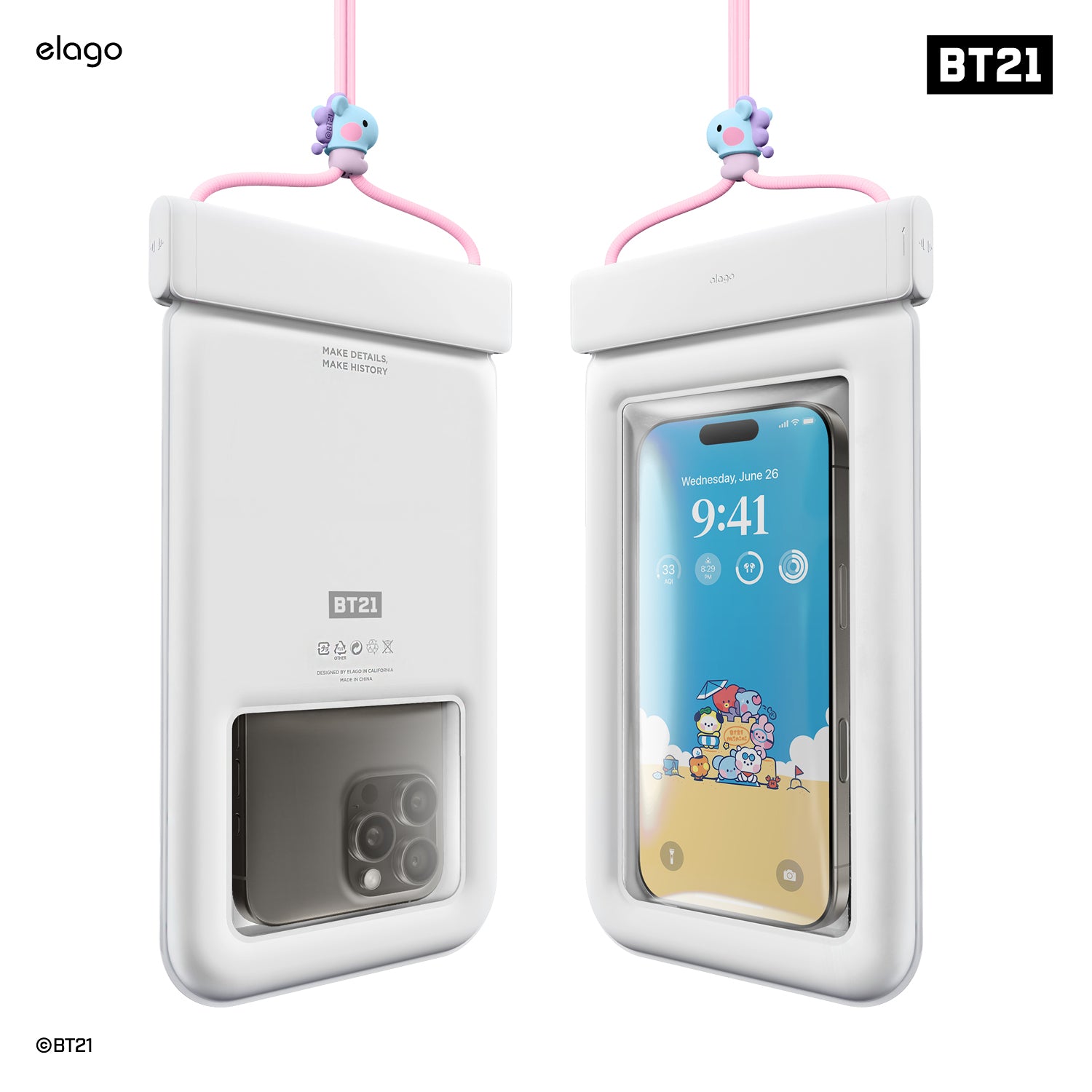 BT21 | elago Waterproof Pouch [7 Styles]