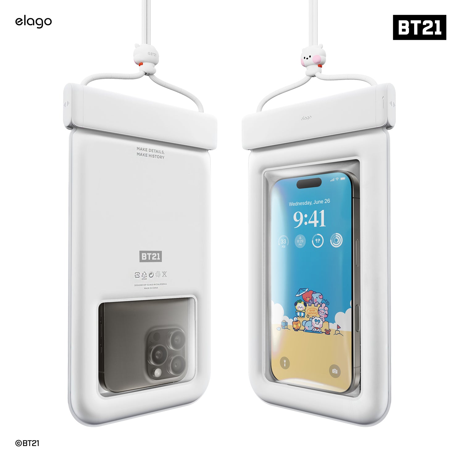BT21 | elago Waterproof Pouch [7 Styles]