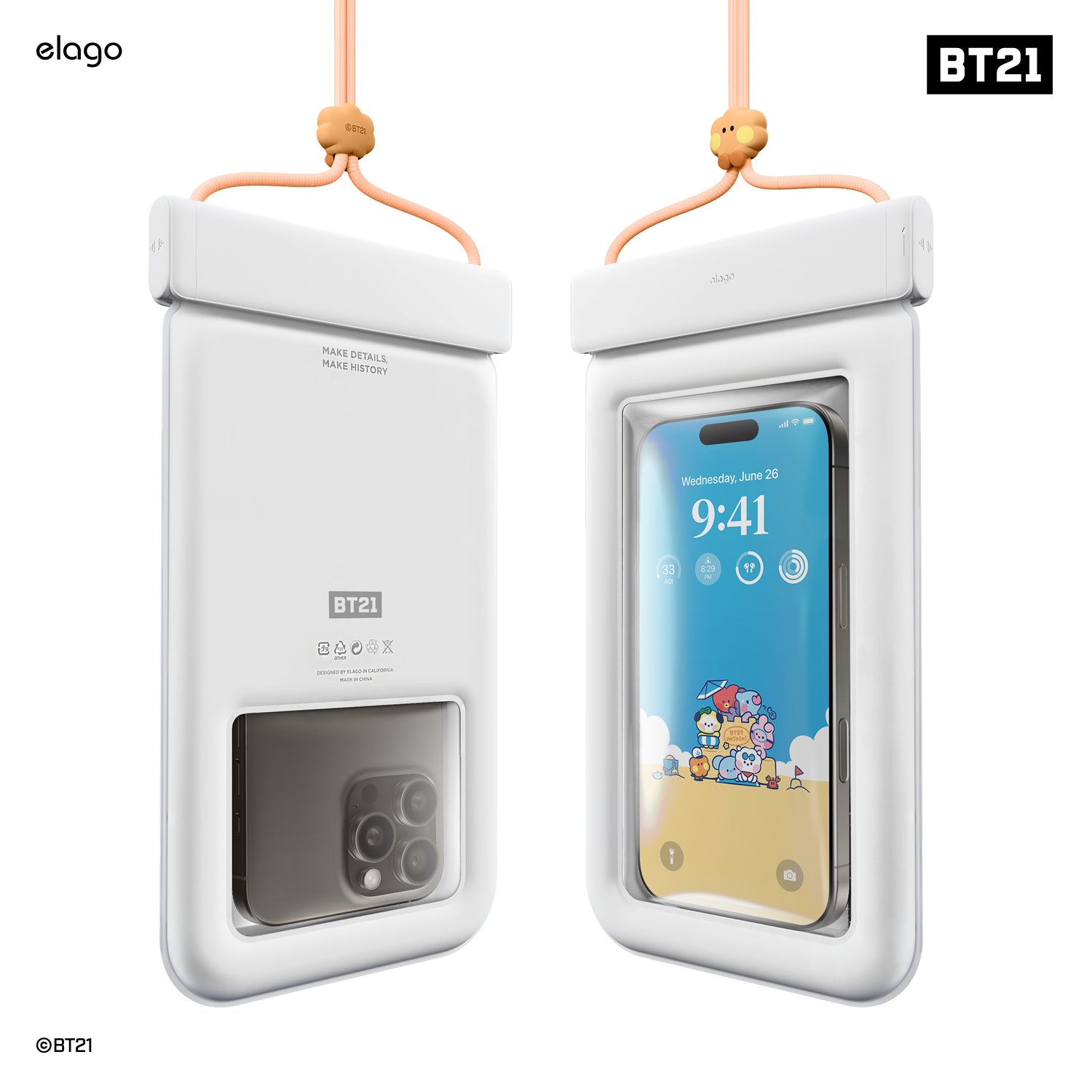 BT21 | elago Waterproof Pouch [7 Styles]