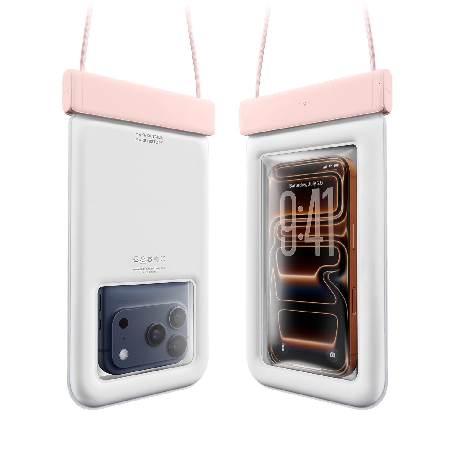 Waterproof Pouch for all smartphones - elago Lovely Pink Waterproof Pouch for all smartphones - elago Lovely Pink