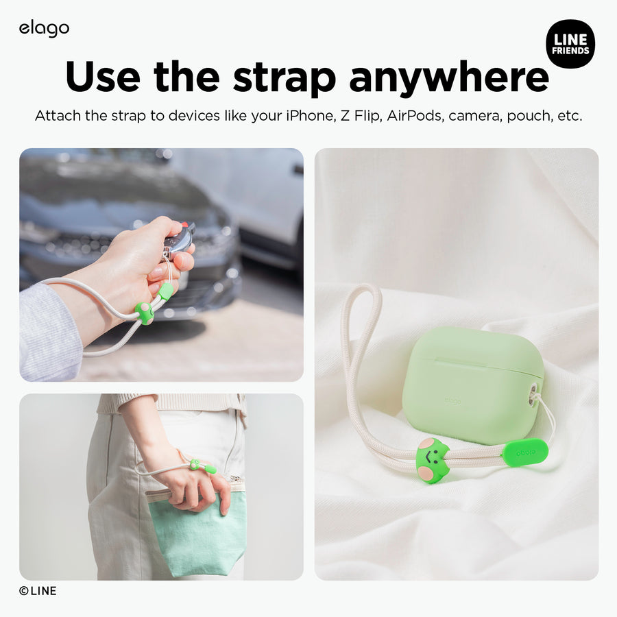 LINE FRIENDS | elago Lanyard Wrist Strap [2 Styles]
