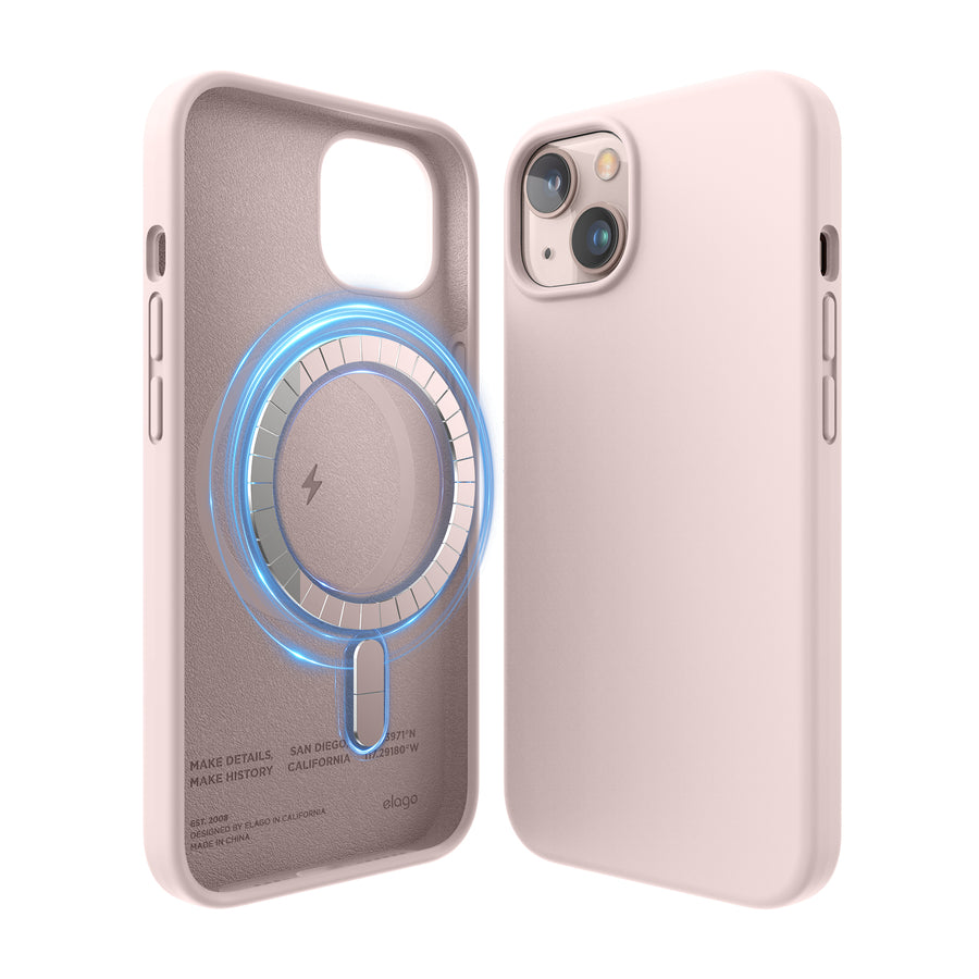 Cool Funda Ring Magnética Rosa para iPhone 15