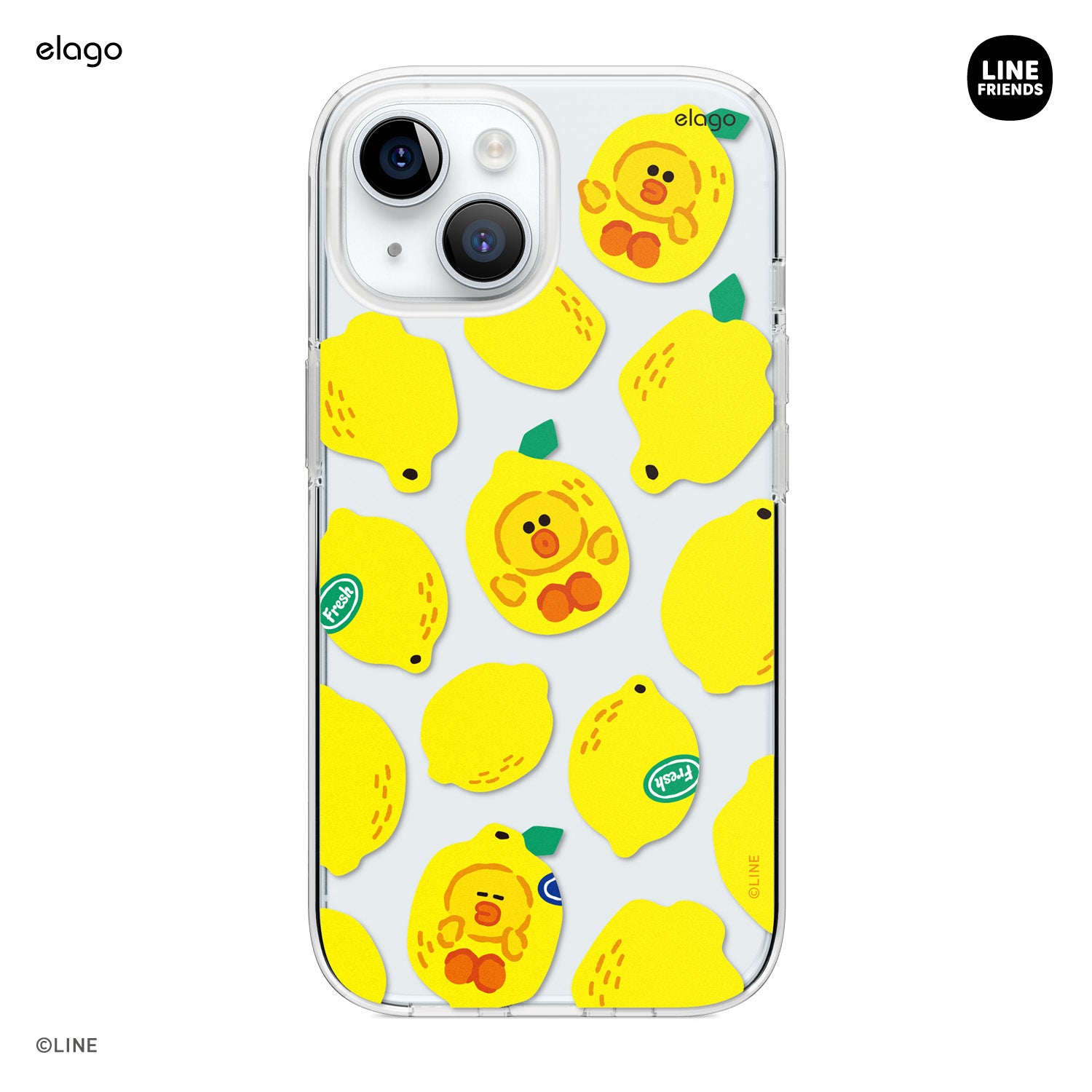 LINE FRIENDS | elago B&F Fruit Shop Hybrid Case for iPhone 15