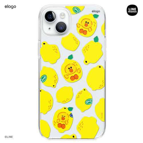 LINE FRIENDS | elago B&F Fruit Shop Hybrid Case for iPhone 15 Plus [3 Styles]