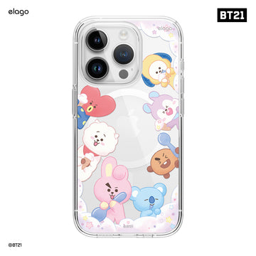 BT21 | elago On the Cloud MagSafe Hybrid Case for iPhone 15 Pro