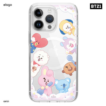BT21 | elago On the Cloud MagSafe Hybrid Case for iPhone 15 Pro Max