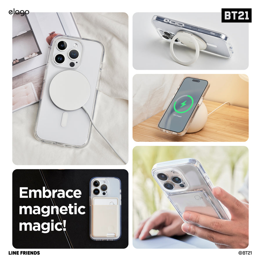 BT21 | elago Hope in Love Hybrid Case for iPhone 15 Pro