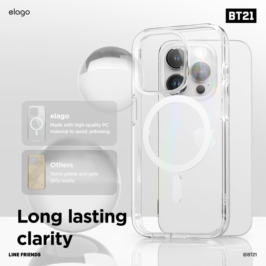 BT21 | elago Hope in Love Hybrid Case for iPhone 15 Pro