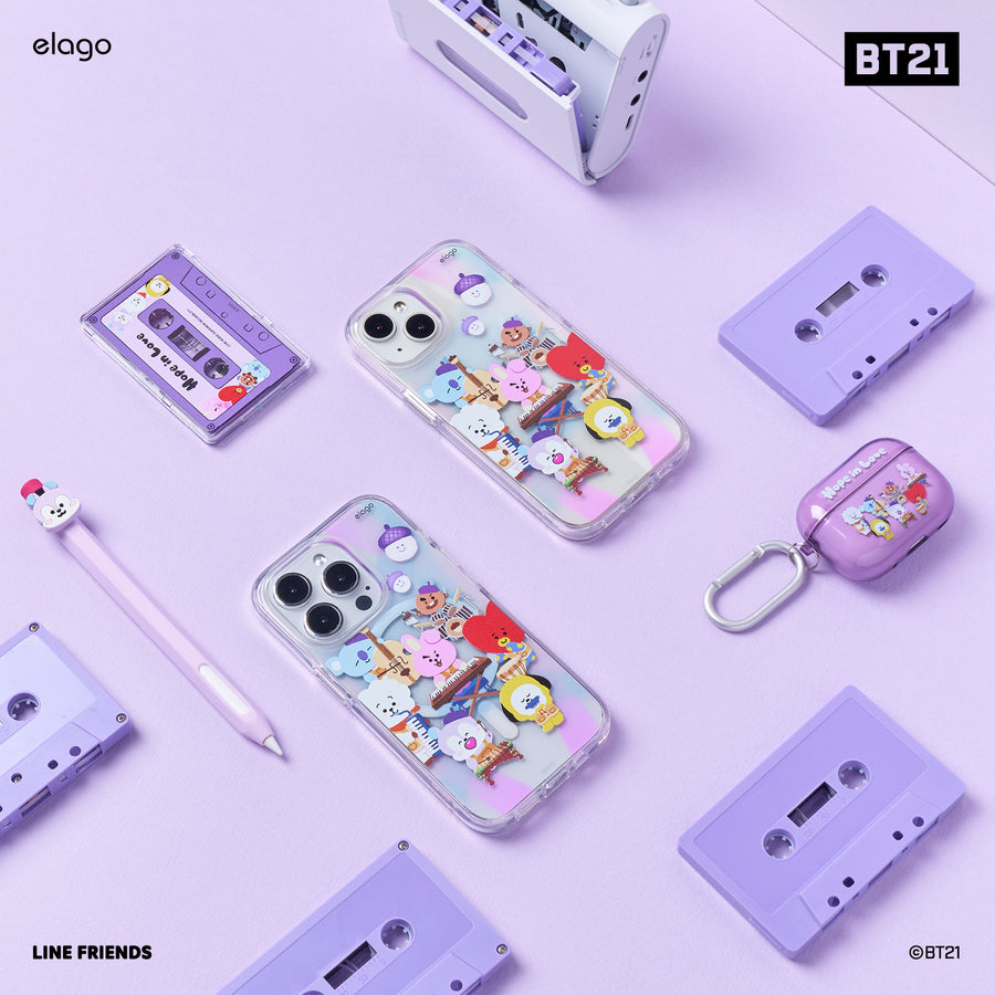 BT21 | elago Hope in Love Hybrid Case for iPhone 15 Pro