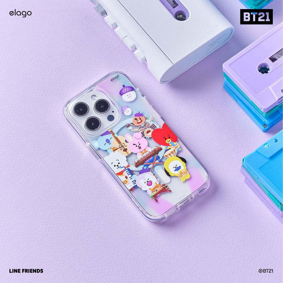 BT21 | elago Hope in Love Hybrid Case for iPhone 15 Pro