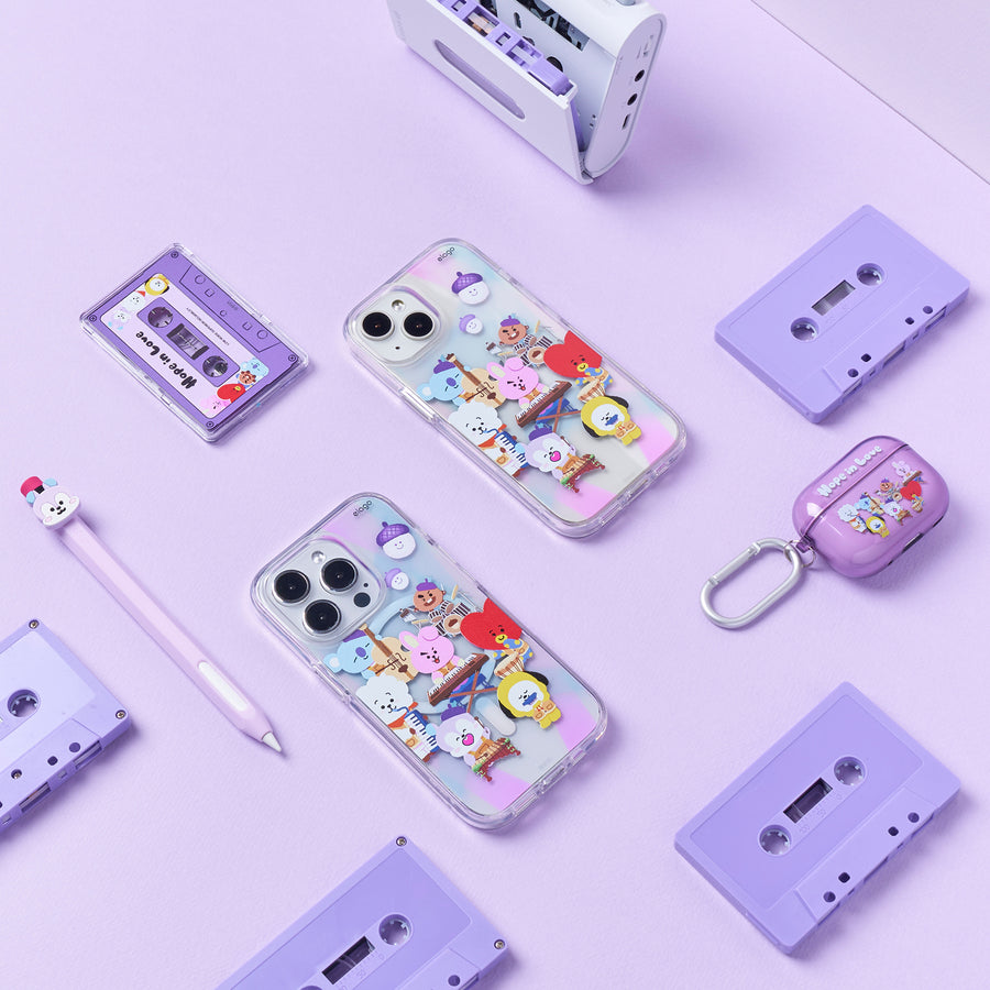 BT21 | elago Hope in Love Hybrid Case for iPhone 15 Pro
