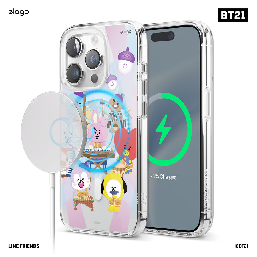 BT21 | elago Hope in Love Hybrid Case for iPhone 15 Pro