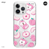 LINE FRIENDS | elago B&F Fruit Shop MagSafe Hybrid Case for iPhone 15 Pro Max