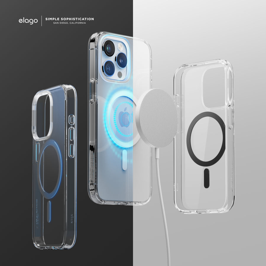 MagSafe Hybrid Clear Case for iPhone 15 Pro Max [3 Colors]