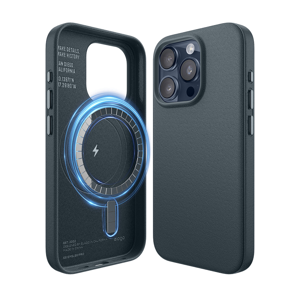MagSafe Leather Case for iPhone 15 Pro