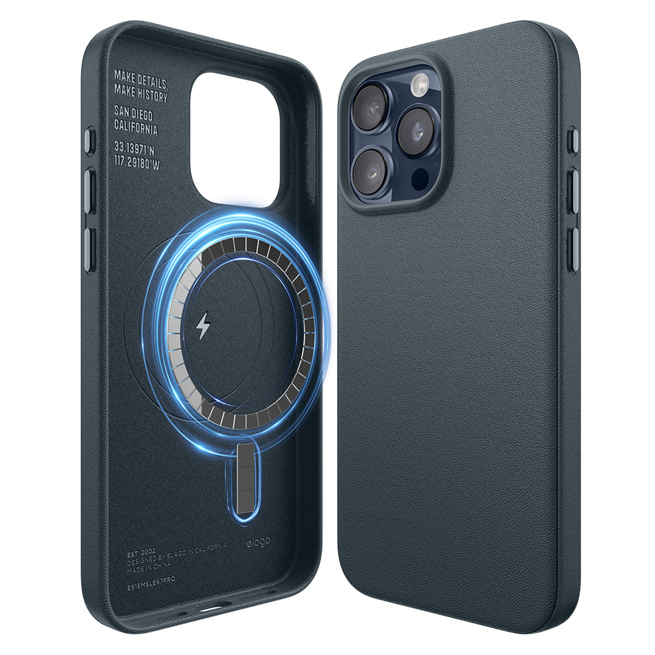 MagSafe Leather Case for iPhone 15 Pro Max