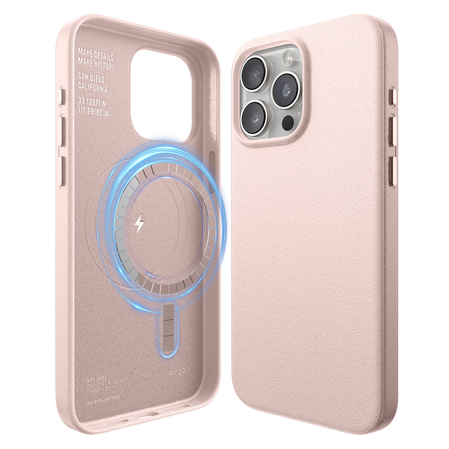 MagSafe Leather Case for iPhone 15 Pro Max