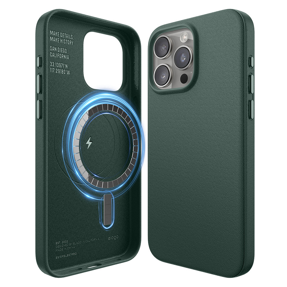 MagSafe Leather Case for iPhone 15 Pro Max