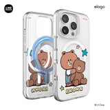 LINE FRIENDS | Retro Brown Collection MagSafe Hybrid Case