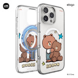 LINE FRIENDS | Retro Brown Collection MagSafe Hybrid Case