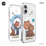 LINE FRIENDS | Retro Brown Collection MagSafe Hybrid Case