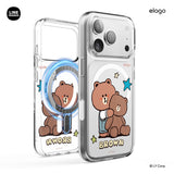 LINE FRIENDS | Retro Brown Collection MagSafe Hybrid Case