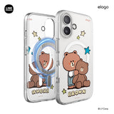 LINE FRIENDS | Retro Brown Collection MagSafe Hybrid Case
