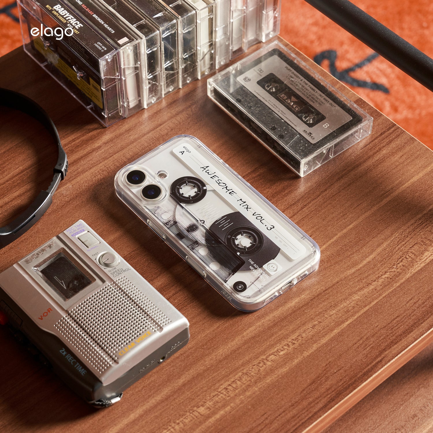 Cassette Tape 2 Monthly elago MagSafe Hybrid Clear Case Cassette Tape 2 Monthly elago MagSafe Hybrid Clear Case