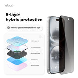 Privacy Glass+ Screen Protector [1 or 2 Pcs]