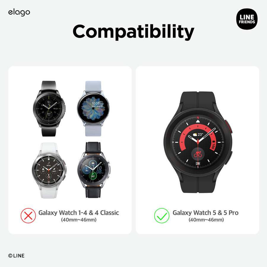 LINE FRIENDS | elago GW2 Stand for Galaxy Watch 5 [2 Colors]