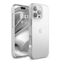 Clear Apple iPhone 16 Pro Max phone case with a sleek design, perfect for showcasing the phone's features. Cute and durable iPhone 16 phone cases available in custom options.