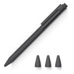 Sleek white Apple Pencil with an integrated pen clip for easy attachment. This pen clip for Apple Pencil is a practical accessory for secure storage, perfect for Apple Pencil users looking for enhanced portability and style.
