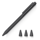 Sleek white Apple Pencil with an integrated pen clip for easy attachment. This pen clip for Apple Pencil is a practical accessory for secure storage, perfect for Apple Pencil users looking for enhanced portability and style.