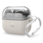 Galaxy Buds Pro 3 case cover with durable design, featuring a carabiner for secure attachment. Perfect case for Galaxy Buds 3 Pro, providing sleek protection and easy portability.