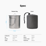 elago X Rockland Titanium Mug 450ML