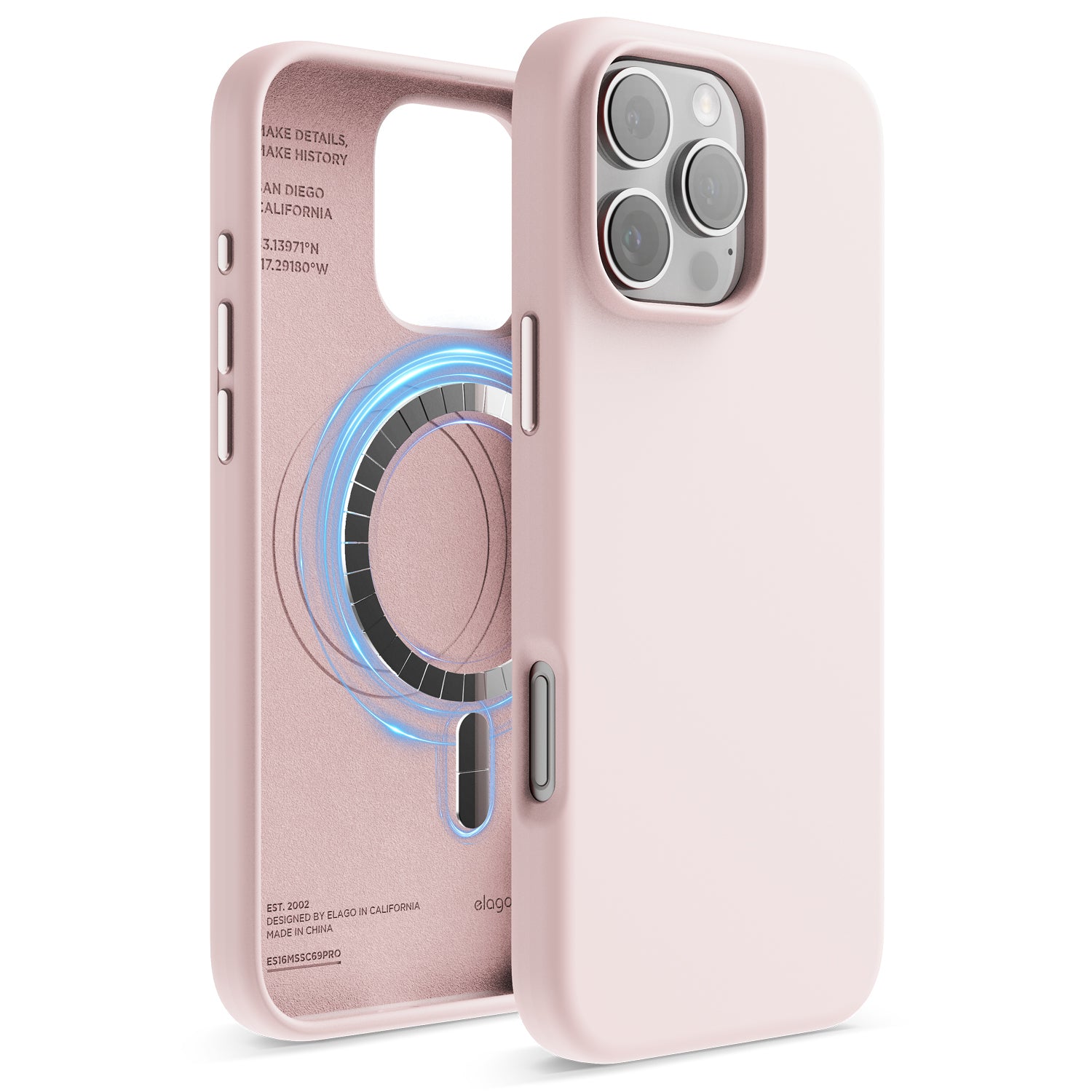 Pink iPhone 16 phone cases with MagSafe compatibility, designed for cell phone cases iPhone 16 Pro Max.