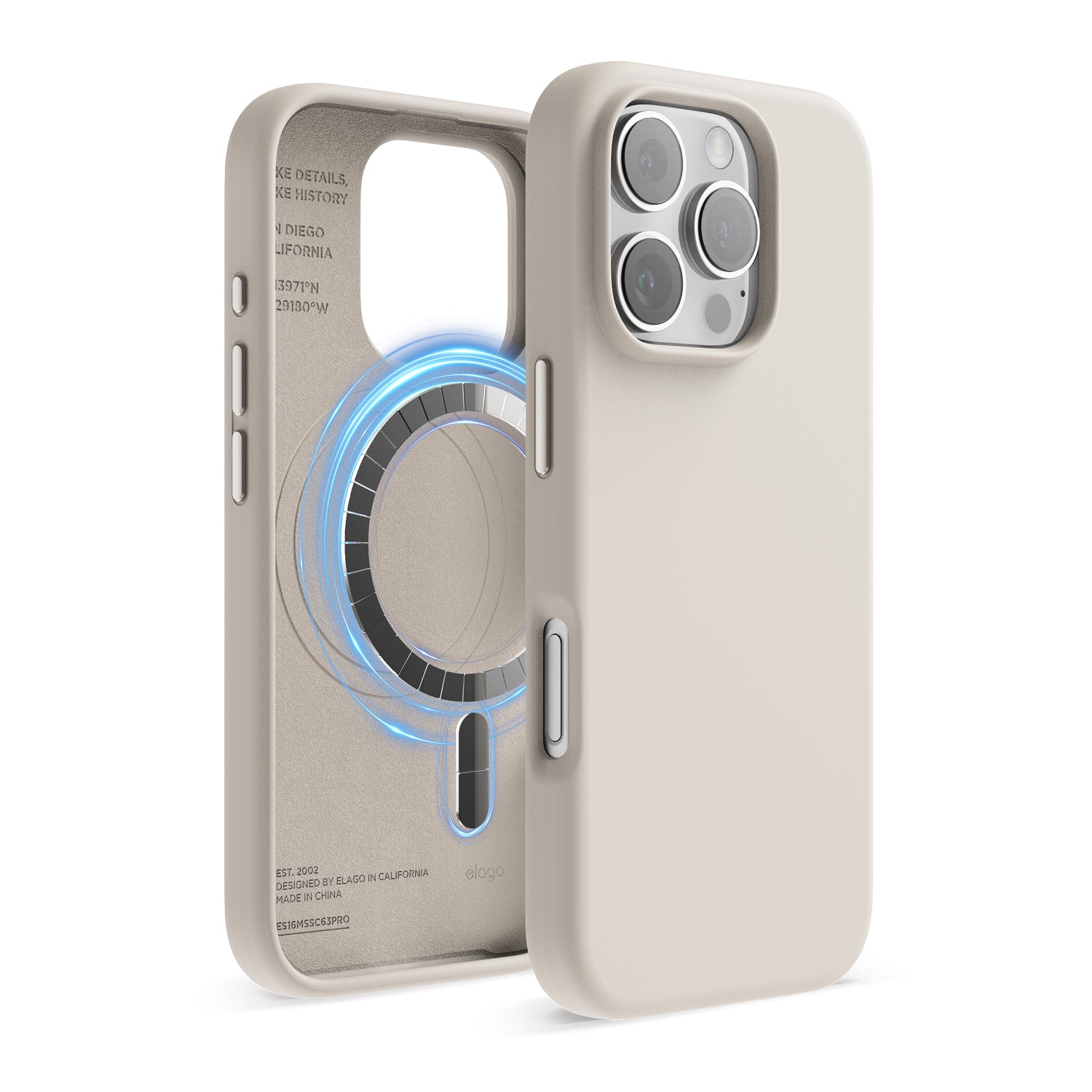 Cute phone case for iPhone 16 Pro with MagSafe compatibility by Elizabeth James, available nearby.