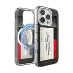 Unique retro-style iPhone 16 Pro phone case with MagSafe compatibility, inspired by Casetify designs. A stylish wallet case and one of the best cases for iPhone 16 Pro, perfect for Apple enthusiasts and car-friendly setups.
