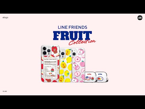 LINE FRIENDS | elago B&F Fruit Shop MagSafe Hybrid Case for iPhone 15 Pro Max [3 Styles]