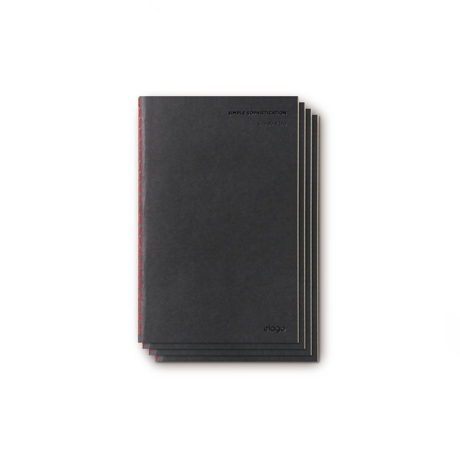 Handcrafted Notebook 40 Sheets, 6mm Lined, 4pcs [3 Sizes]