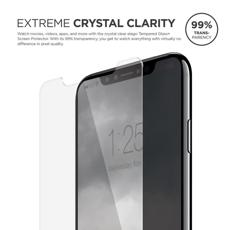 Tempered Glass+ Screen Protector for iPhone 11 Pro / XS / X