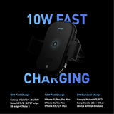 Wireless Car Charger with Auto-Clamping Car Mount