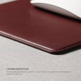 Genuine Leather Mouse Pad [with magnetic cable management] for Computers & Laptops