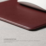 Genuine Leather Mouse Pad with magnetic cable management [3 Colors]