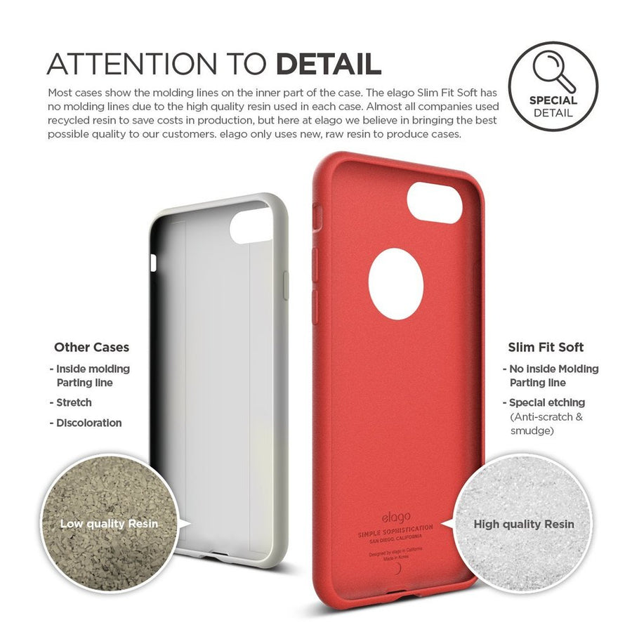 Slim Fit Soft Case for iPhone 8 / iPhone 7 [3 Colors]