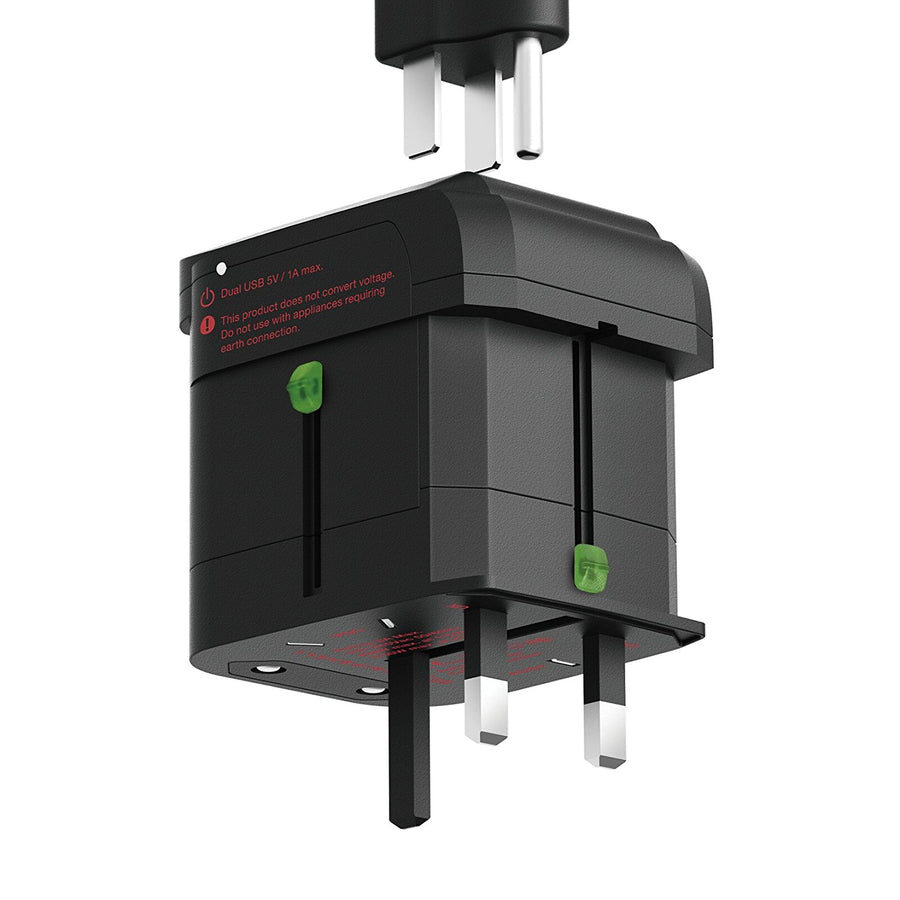 Tripshell World Travel Adapter & Dual USB Adapter