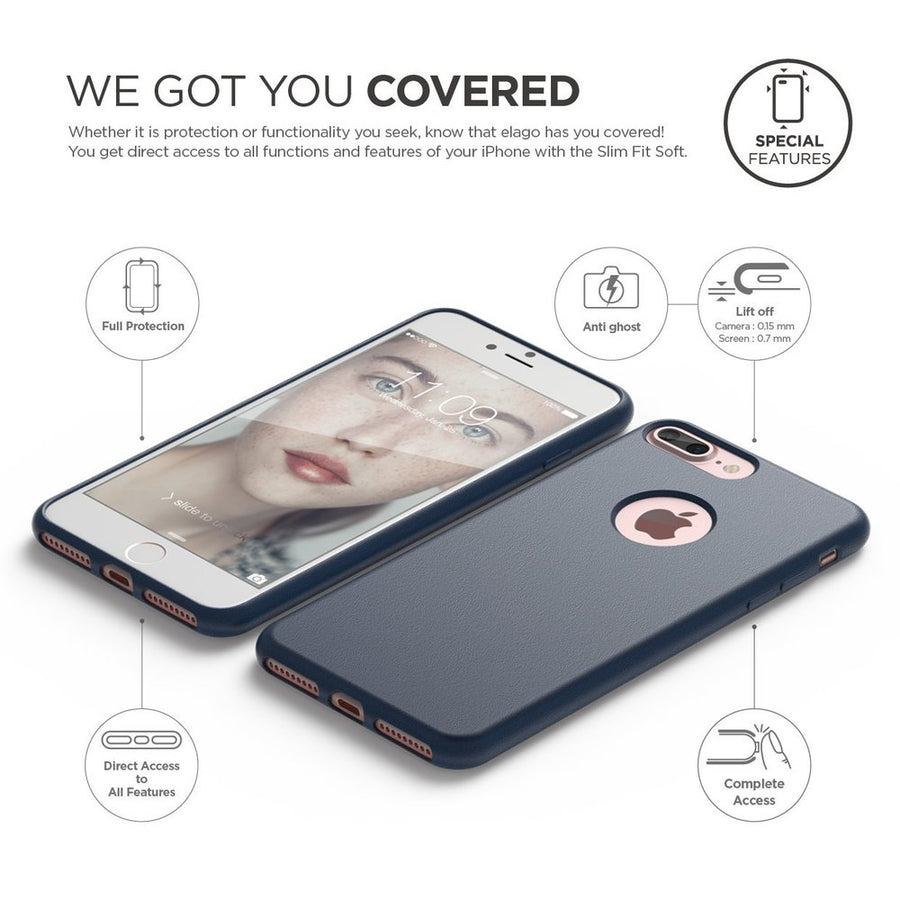 Slim Fit Soft Case for iPhone 7 Plus [3 Colors]